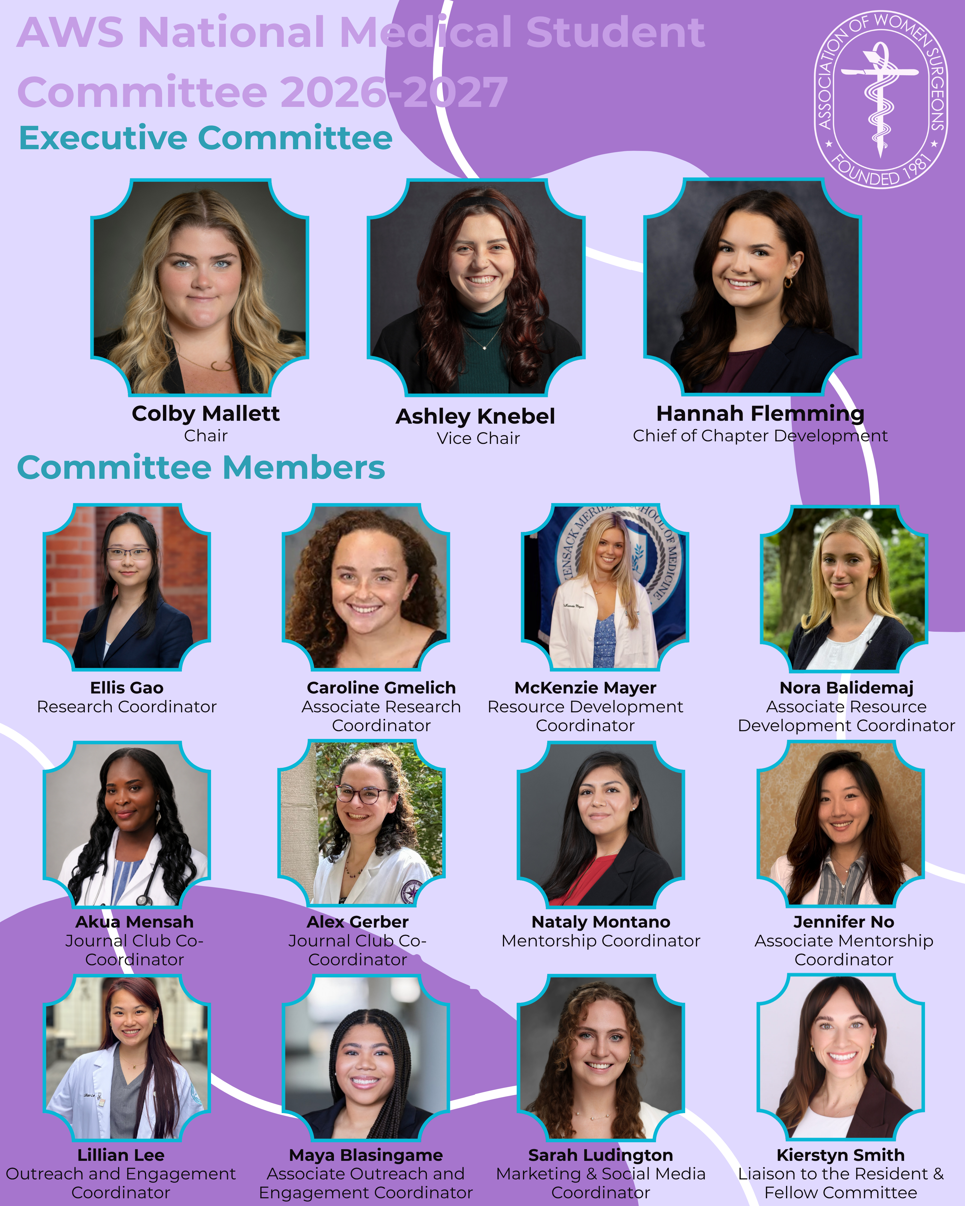 AWS Medical Student Executive Committee Members